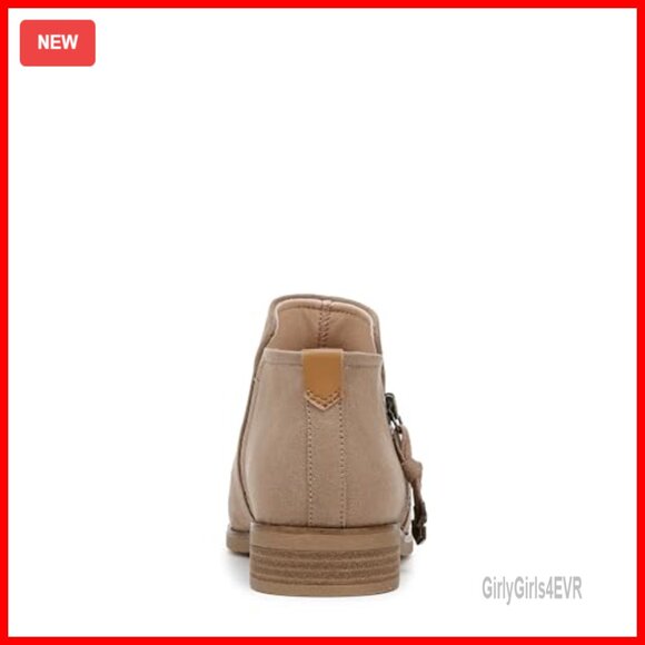 Ankle Booties with Side Zipper, Faux Suede, 1-Inch Block Heel - Picture 5 of 7